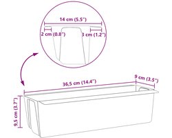 vidaXL - Bloembakken - voor - Euro-pallets - 12 - st - Lichtgrijs - Polypropyleen