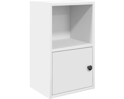 vidaXL - Boekenkast - 31x24x52 - cm - bewerkt - hout - wit