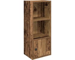 vidaXL - Boekenkast - 31x24x77 - cm - bewerkt - hout - oud - houtkleurig