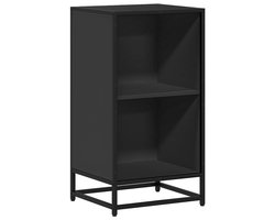 vidaXL - Boekenkast - 40x35x76 - cm - bewerkt - hout - zwart