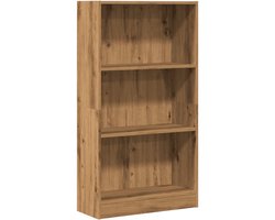 vidaXL Boekenkast - 60x24x109 cm - Artisanaal Eiken Boekenkast - Boekenkasten - Boeken Plank - Schappenkast