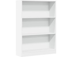vidaXL - Boekenkast - 80x24x109 - cm - bewerkt - hout - wit