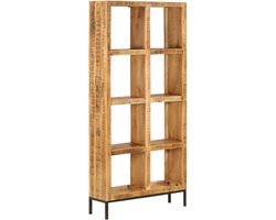 vidaXL - Boekenkast - 80x25x175 - cm - massief - mangohout