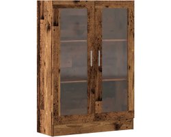 vidaXL - Boekenkast - 82,5x30,5x115 - cm - bewerkt - hout - oud - houtkleurig