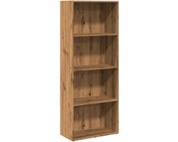 vidaXL Boekenkast - Bewerkt Hout - 60x30x152 cm Boekenkast - Boekenkasten - Boeken Plank - Schappenkast