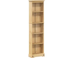 vidaXL - Boekenkast - Corona - 46x20x170 - cm - massief - grenenhout