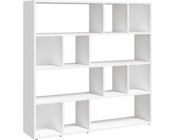 vidaXL - Boekenkast/kamerscherm - 105x24x102 - cm - wit
