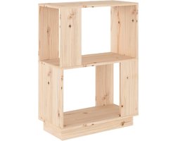 vidaXL - Boekenkast/kamerscherm - 51x25x70 - cm - massief - grenenhout