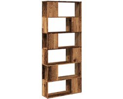 vidaXL - Boekenkast/kamerscherm - 80x24x186 - cm - oud - houtkleurig
