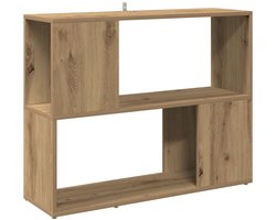 vidaXL - Boekenkast/kamerscherm - 80x24x63 - cm - artisanaal - eikenkleur