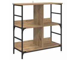 vidaXL - Boekenplank - artisanaal - eikenkleurig - 78.5 - x - 33 - x - 82 - cm