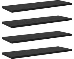 vidaXL - Boekenplank - Bord - 3-laags - 4 - st - 60 - x - 20 - x - 1,5 - cm - Bewerkt - hout