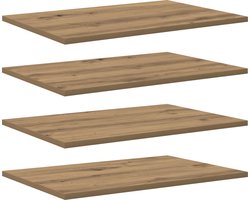 vidaXL - Boekenplank - Bord - 3-laags - 4 - st - 60 - x - 40 - x - 1,5 - cm - Bewerkt - hout