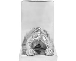 vidaXL - Boekensteunen - 2 - st - Zilver - 12 - x - 15 - x - 18 - cm - Aluminium