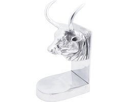 vidaXL - Boekensteunen - 2 - st - Zilver - 17 - x - 15 - x - 27 - cm - Aluminium