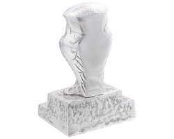 vidaXL - Boeksteunen - 2 - stuks - Zilver - 12x9x19 - cm - Aluminium - Uil