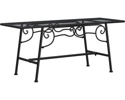 vidaXL - Boombank - 110 - cm - staal - zwart
