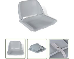 vidaXL Bootstoelen - Bootstoel - Bootstoel zonder kussen inklapbaar 48x51x41 cm grijs - Klapstoel - Inklapbare Stoel - Watersport