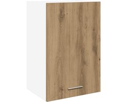 vidaXL - Bovenkast - Lyon - 40x31x60 - cm - bewerkt - hout - artisanaal - eikenkleur