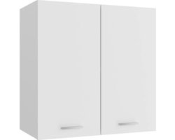 vidaXL - Bovenkast - Lyon - 60x31x60 - cm - bewerkt - hout - wit