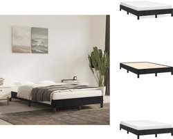 vidaXL - Boxspring - bed - 120x200 - cm - fluweel - zwart