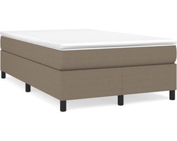 vidaXL - Boxspring - bed - 120x200 - cm - stof - taupe