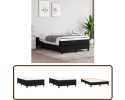 vidaXL - Boxspring - bed - 120x200 - cm - stof - zwart
