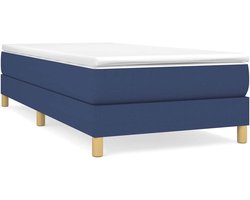vidaXL - Boxspring - bed - 80x200 - cm - stof - blauw