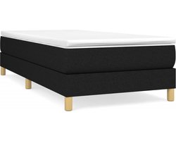 vidaXL - Boxspring - bed - 80x200 - cm - stof - zwart