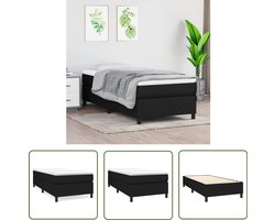 vidaXL - Boxspring - bed - 80x200 - cm - stof - zwart