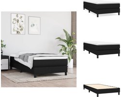 vidaXL - Boxspring - bed - 90x190 - cm - stof - zwart