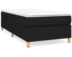 vidaXL - Boxspring - bed - 90x190 - cm - stof - zwart