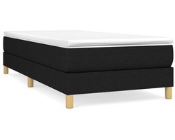 vidaXL - Boxspring - bed - 90x200 - cm - stof - zwart