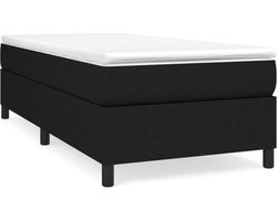 vidaXL - Boxspring - bed - 90x200 - cm - stof - zwart