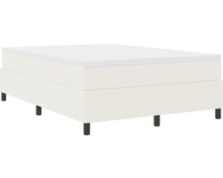 vidaXL - Boxspring - bed - Crème - en - Wit - 140 - x - 200 - cm - Corduroy - stof