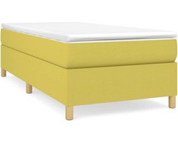 vidaXL - Boxspring - bed - stof - groen - 80x200 - cm