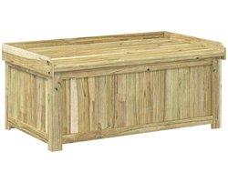vidaXL - Buiten - Kussenbox - Geïmpregneerd - grenenhout - 104 - x - 60 - x - 47 - cm