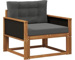 vidaXL - Buiten - Midden - Sofa - Massief - Acacia - Hout - Naturel