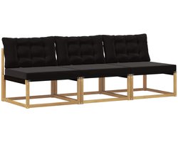 vidaXL - Buiten - Midden - Sofa - Massief - Acacia - Hout - Wit