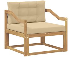 vidaXL - Buiten - Midden - Sofa - Polyester - Wit