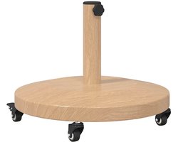 vidaXL - Buiten - Parasolvoet - Lichthout - 48 - x - 48 - x - 32 - cm - Staal, - Beton