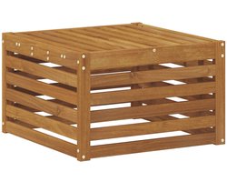 vidaXL - Buiten - Voetenbank - Massief - Acacia - Hout - Naturel - 59 - x - 59 - x - 37 - cm