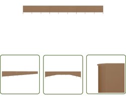 vidaXL Buitendecoratie - Windscherm - Windscherm 9-panelen 1200x120 cm stof taupe - Privacy Screen - Zonwering - Tuinaccessoires