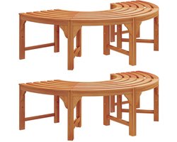 vidaXL - Buitengebruik - Boombank - 160 - cm - Massief - Hout - Eucalyptus