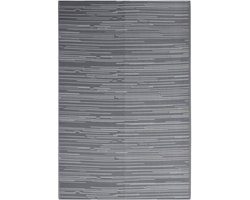 vidaXL Buitenkleed 140x200 cm - Antraciet Tuintapijt - Buitentuintjes - Patio Tapijt - Outdoor Vloerbedekking - Acacia Hout