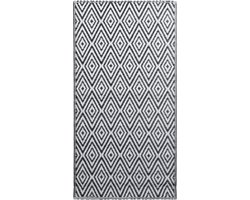 vidaXL - Buitenkleed - ARAKIL - 160x230 - cm - PP - wit - en - zwart