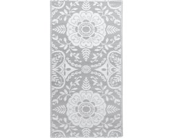 vidaXL - Buitenkleed - ARAKIL - 190x290 - cm - PP - lichtgrijs