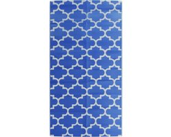 vidaXL - Buitenkleed - ARAKIL - 80x150 - cm - polypropeen - blauw
