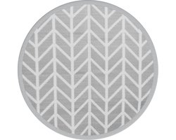 vidaXL - Buitenkleed - ARAKIL - Ø160 - cm - polypropeen - grijs