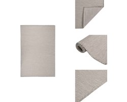 vidaXL Buitenkleed - Buitenkleden - Tuinkleed - Platgeweven Buitenkleed - Buitenkleed platgeweven 120x170 cm taupe
